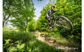 Ein Mountainbike im TrailGround-Brilon