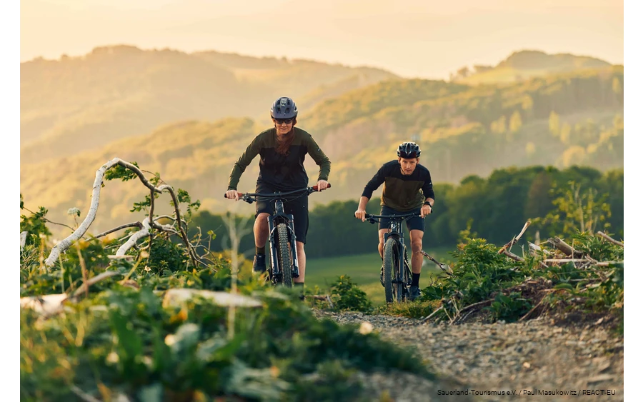 Mountainbiker unterwegs im TrailGround Brilon.