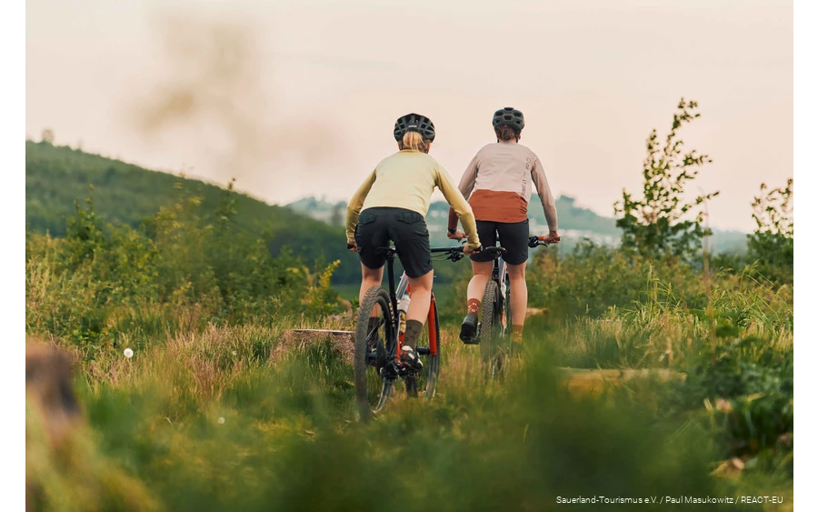 Mountainbiker unterwegs im TrailGround Brilon.