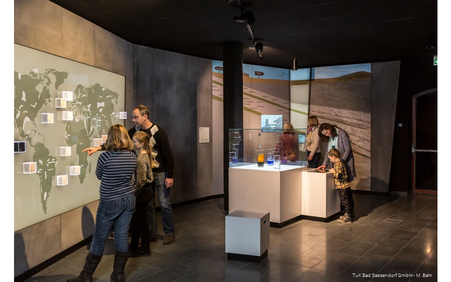 Visitors to the Westfalen Salt Mine