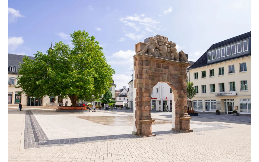 Uitzicht op het marktplein van Attendorn