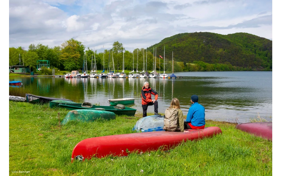 Kanus am Diemelsee