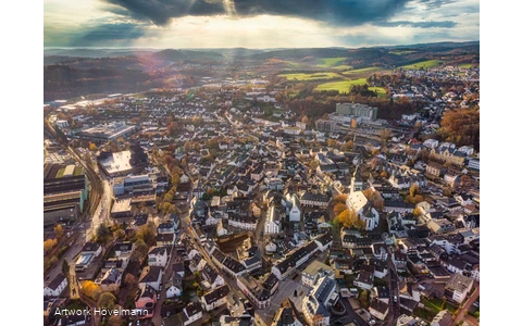 Luftbild von Attendorn