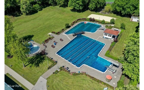 Freibad Draufsicht