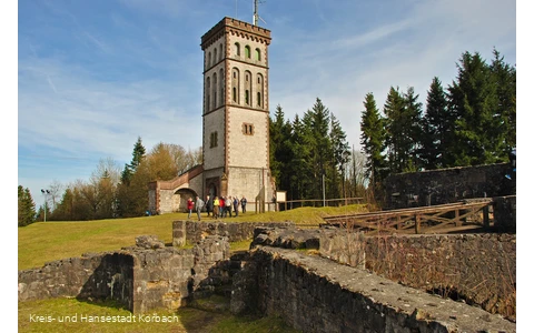 Eisenberg Ruine mit Georg-Viktor-Turm
