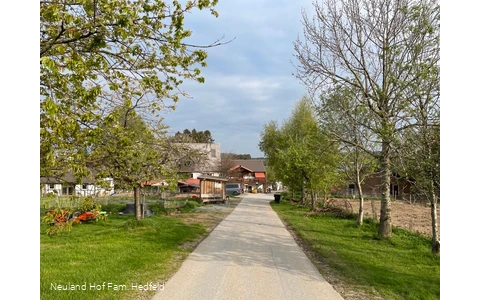 Blick auf das Hofareal