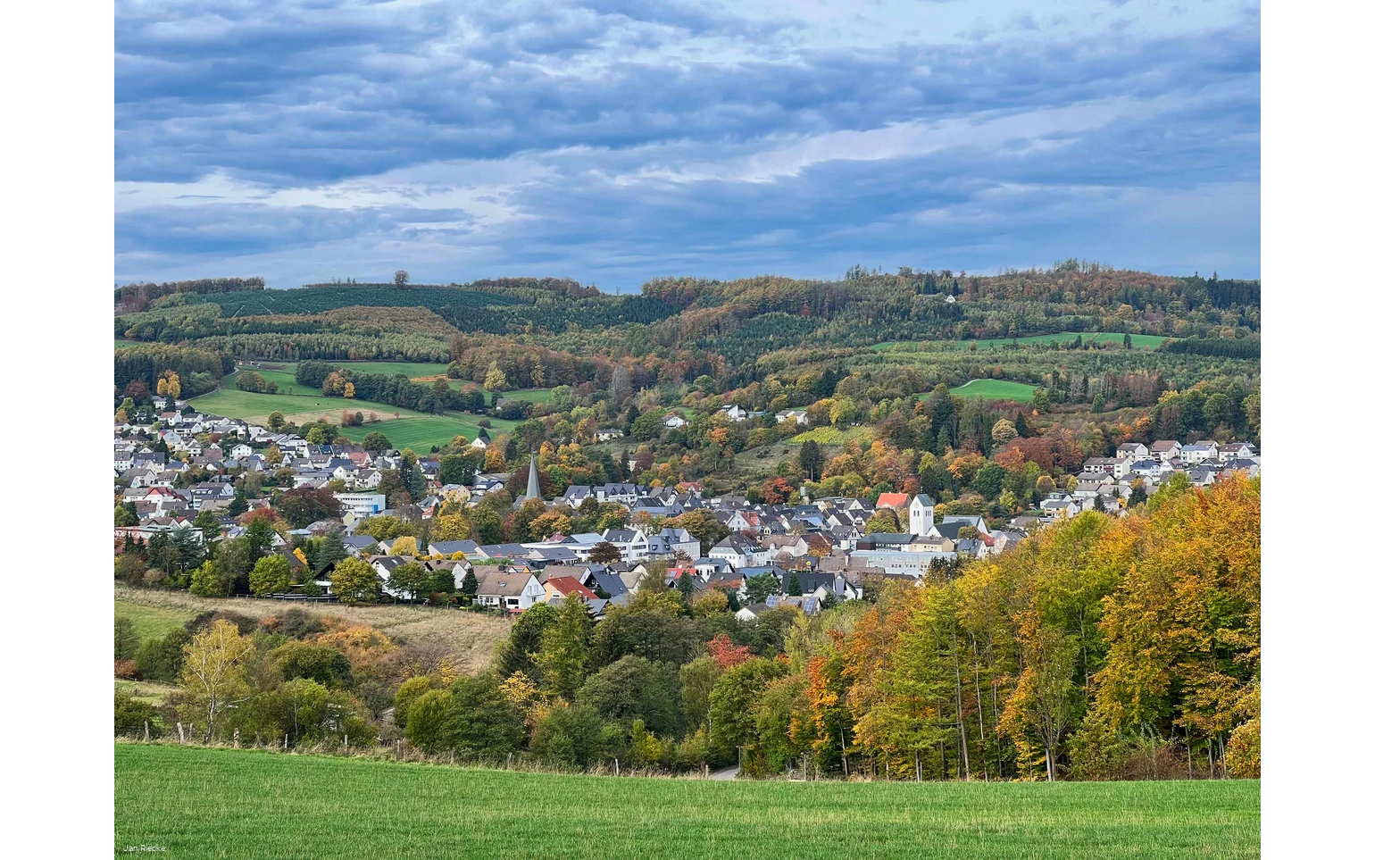Blick auf Neuenrade von der Aussichtsplattform