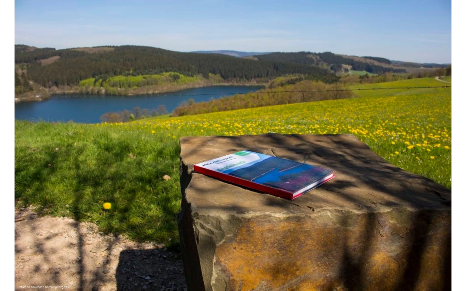 Den Listerblick genießen - auf dem Stein liegend: