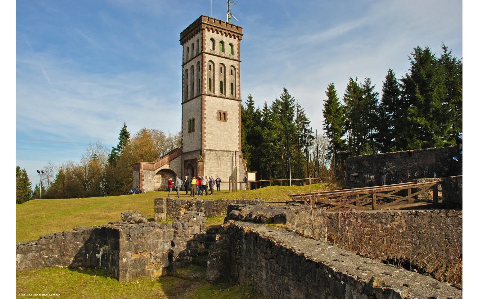 Eisenberg Ruine mit Georg-Viktor-Turm