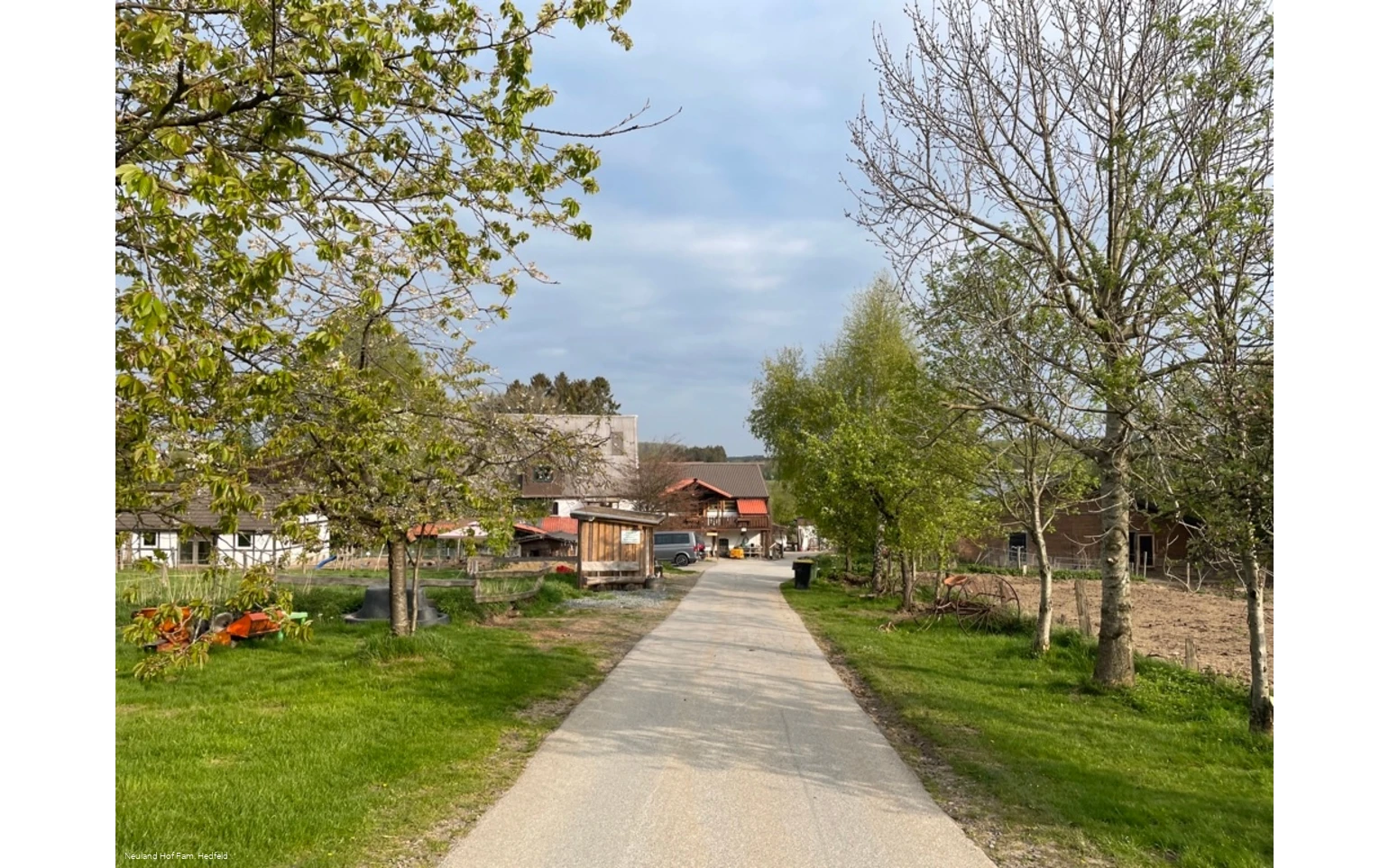 Blick auf das Hofareal