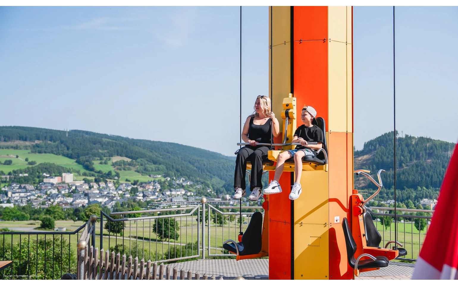 Freefall-Tower im Wild- und Freizeitpark Willingen