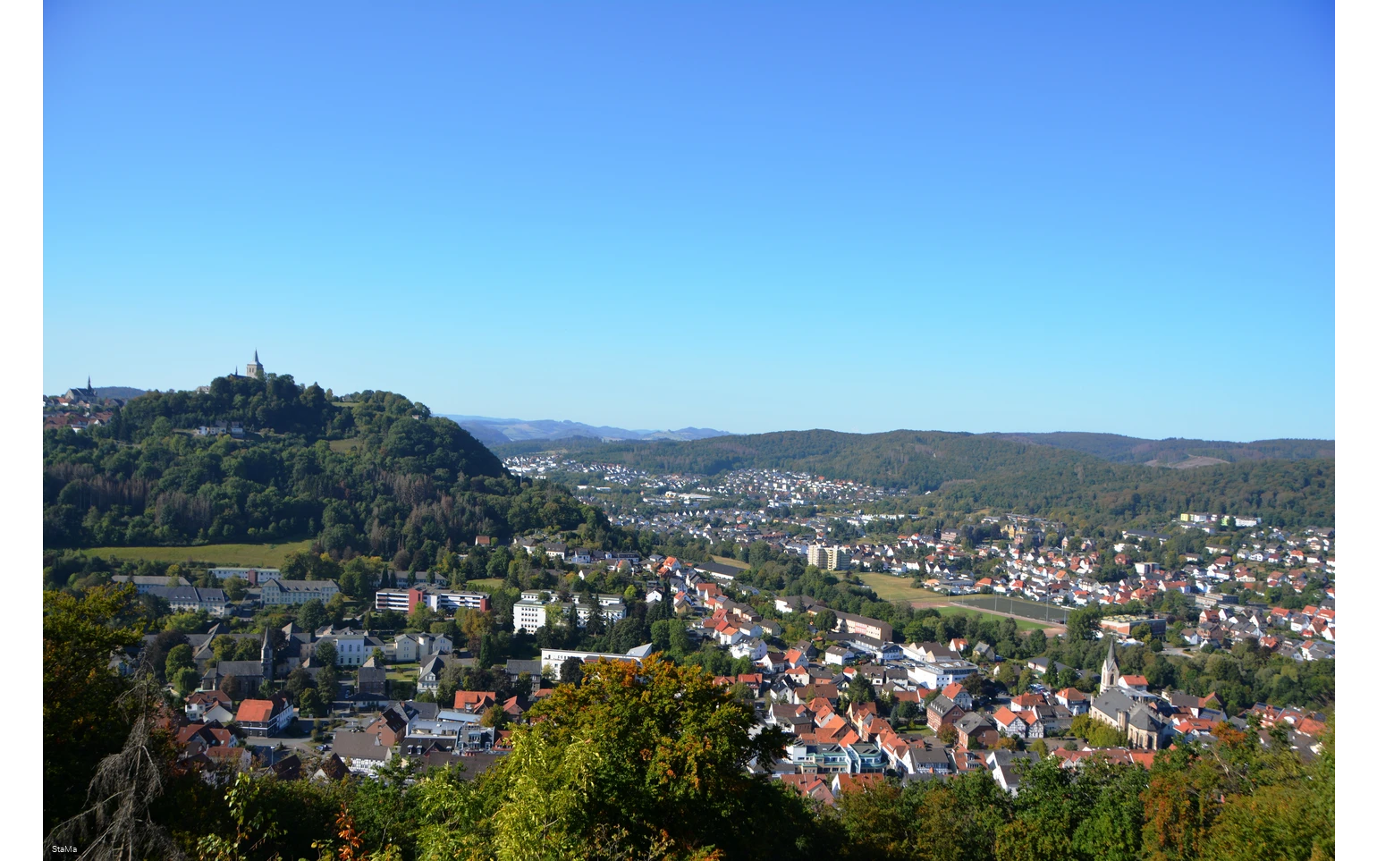 Uitzicht over Marsberg