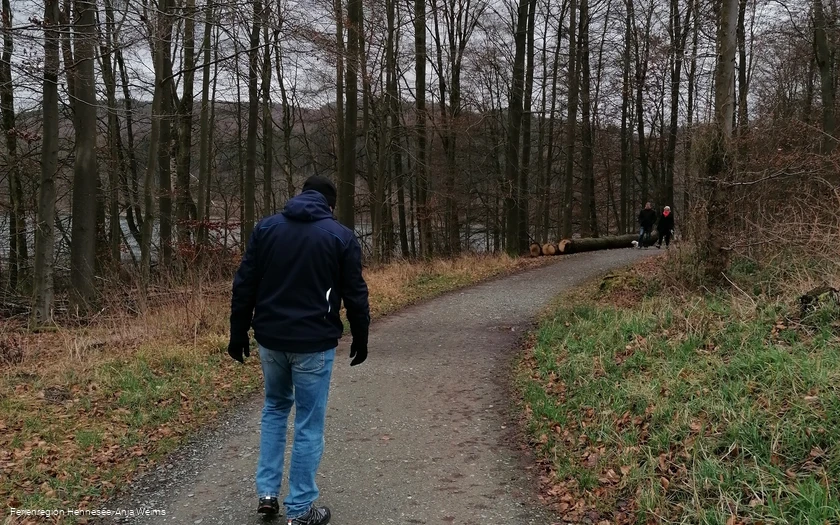 Auf dem Wogenweg am Hennesee