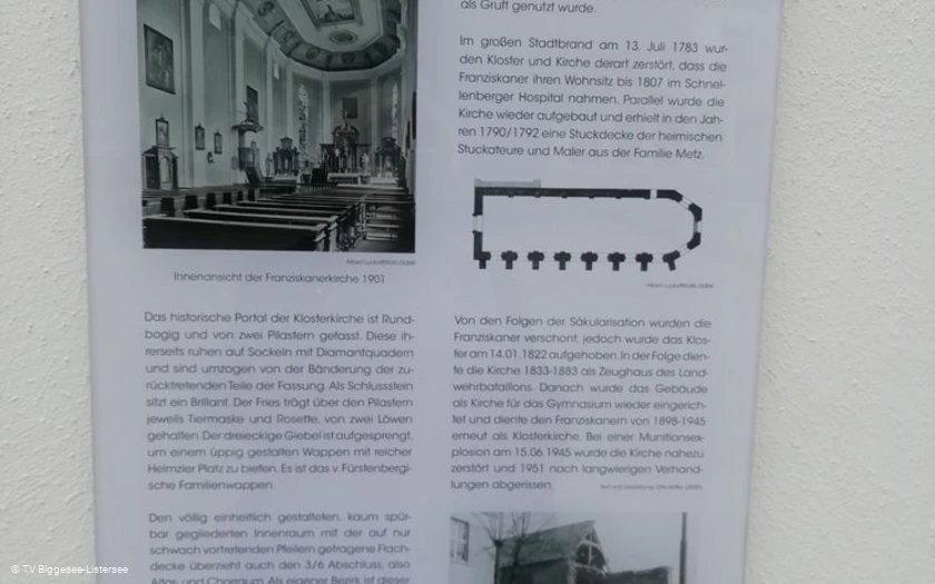 Kloster- und Rathausplatz Infotafel