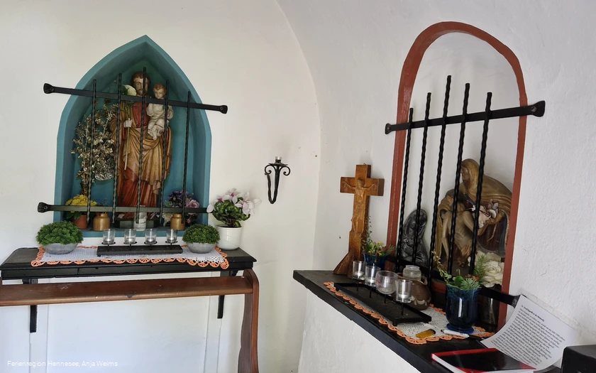 Innenansicht Josefskapelle Wehrstapel am RuhrtalRadweg