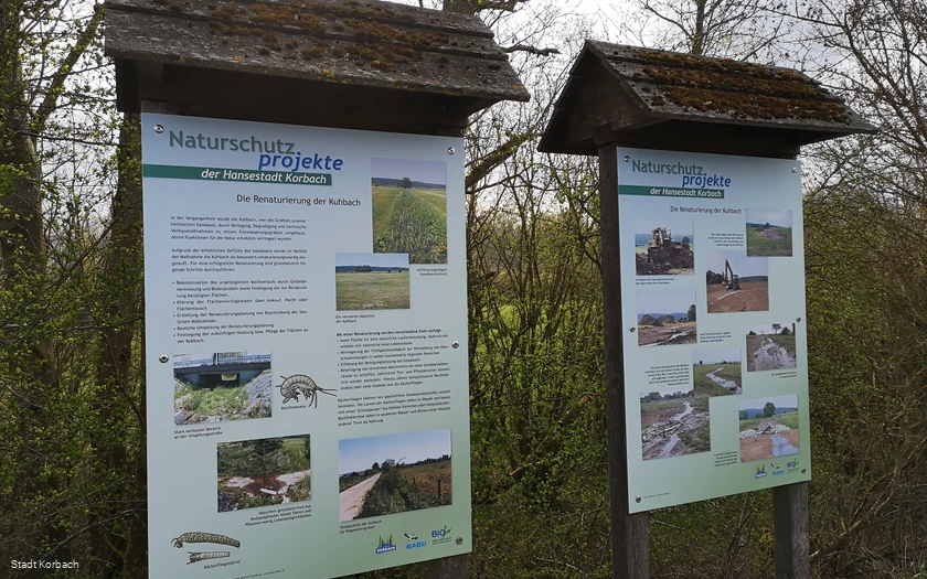 Tafel Kuhbach Naturschutzprojekte