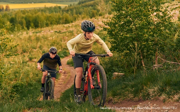 Mountainbiker unterwegs im TrailGround Brilon.