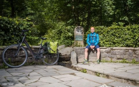 Blogger Udo Telaar on the GeoRadroute.