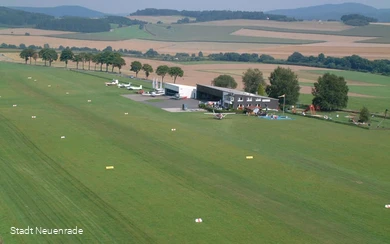 Flugplatz in Neuenrade-Küntrop von oben