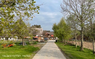 Blick auf das Hofareal