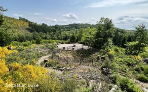 GrubenKunstWeg - Blick auf Rastplatz
