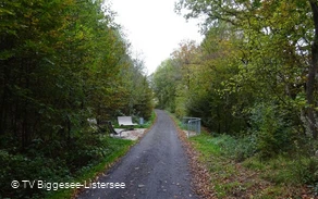 Pfad zur Sitzgelegenheit