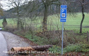 Willkommen beim Wanderparkplatz Kelbketal!