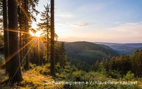 Toller Ausblick in Tal am Rothaarsteig.