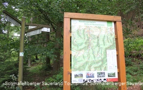 Der Startpunkt Ihrer Tour am Wanderparkplatz Unterm Nonnenstein