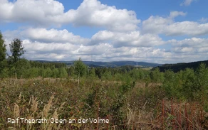 Fantastische Fernsicht in Richtung Nordhelle und Ebbegebirge