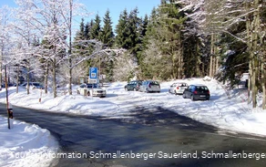 Wanderparkplatz "Großes Bildchen", Einstiegspunkt in die Hunau-Loipe