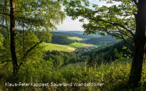 Aussicht am goldenen Zapfen in Siegerland