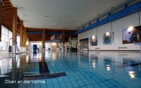 Blick in das Sport- und Freizeitbad in Kierspe