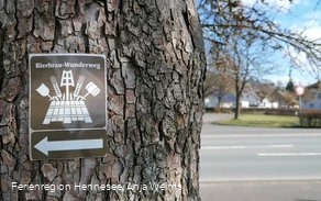 Wegzeichen BierbrauWunderweg Grevenstein