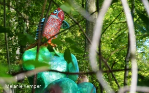 Skulptur: Der Angler und das Wasser am Kleffweg Albaum Skulptur: Der Angler und das Wasser am Kleffweg Albaum