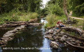 Kleine Pause am Radweg