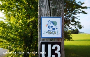 Markierung Milch-Erlebnispfad