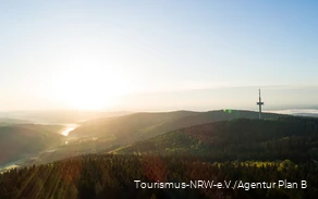 Weitblick über das Ebbegebirge bei Meinerzhagen.