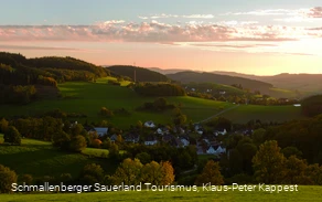 Sonnen-Untergangsort: Oberhalb von Altenilpe