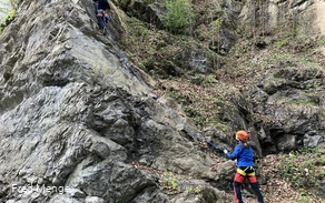 Klettern im Klettergebiet "Hülloch" in Kierspe