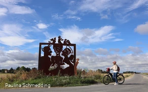 Skulpturenradweg Wegmarken - Galgenvögel im Ampen