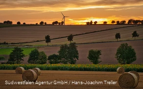 Über die Haar bei Sonnenuntergang
