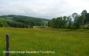 Blick vom Grenzgänger auf Obermarpe Blick vom Grenzgänger auf Obermarpe