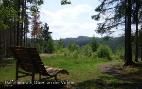 Das Waldsofa am "Erlebnispunkt Schanhollen" lädt zum Verweilen ein Das Waldsofa am "Erlebnispunkt Schanhollen" lädt zum Verweilen ein