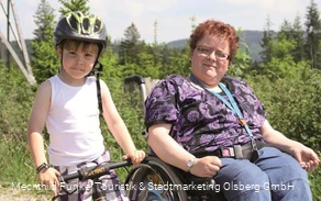 Ob Rolli oder Fahrrad auf dem Langer Berg