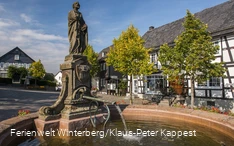Stadscentrum Fontein Kump Vakwerk oude stad_