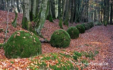 Work of art by the wayside: Green planets