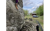 Klettern im Klettergebiet "Hülloch" in Kierspe