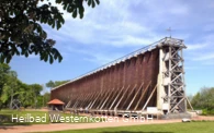 Das große Gradierwerk im Kurpark von Bad Westernkotten 