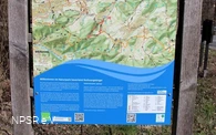 Infotafel am Wanderparkplatz Borke